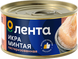 Изображение товара Икра минтая соленая ЛЕНТА пробойная, 120г