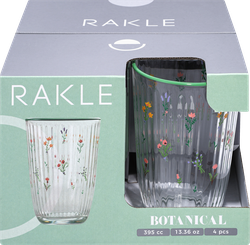 Изображение товара Набор стаканов RAKLE Botanical, высокие, стекло, 395мл, Арт. BTC503, 4шт