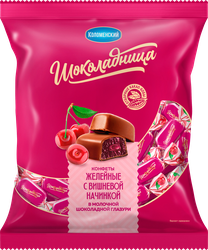 Изображение товара Конфеты желейные ШОКОЛАДНИЦА Вишня в глазури, 200г