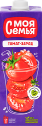 Изображение товара Нектар МОЯ СЕМЬЯ Томат–заряд Томатный с солью, 0.95л