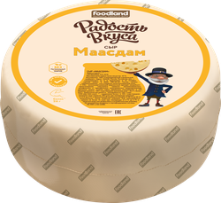Изображение товара Сыр полутвердый РАДОСТЬ ВКУСА Маасдам 45%, без змж, весовой