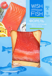Изображение товара Форель холодного копчения WISH FISH филе-кусок, 150г