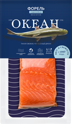 Изображение товара Форель Радужная слабосоленая ОКЕАН филе-кусок, 150г