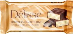 Изображение товара Конфеты вафельные DELISSE глазированные с кремовой начинкой, весовые