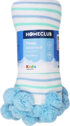 Изображение товара Плед вязаный HOMECLUB 75x100см, голубой, Арт. KY-6-B