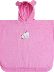 Изображение товара Полотенце-пончо HOMECLUB 60x120см, розовое, Арт. KY-2-P