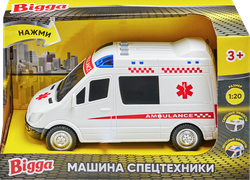Изображение товара Игрушка BIGGA Машина cпецтехники со световыми и звуковыми эффектами, в ассортименте