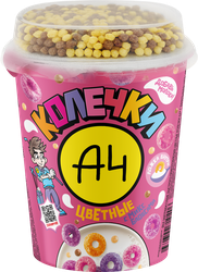 Изображение товара Завтраки сухие А4 Цветные колечки с ванильными блобсами, 55г