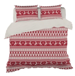 Изображение товара Комплект постельного белья 2-спальный HOMECLUB Christmas Traditions, полисатин