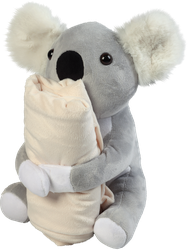 Изображение товара Плед HOMECLUB Winter Chalet 100х150см, с игрушкой коала