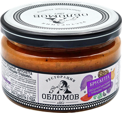 Изображение товара Брускетта РЕСТОРАЦИЯ ОБЛОМОВ Баклажан с пряными травами, 210г