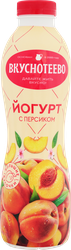 Изображение товара Йогурт питьевой ВКУСНОТЕЕВО Персик 2%, без змж, 690г