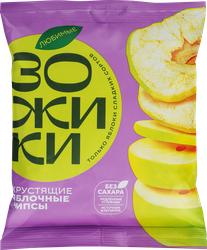 Изображение товара Чипсы яблочные ЛЮБИМЫЕ ЗОЖИКИ Классические, 25г