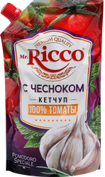 Изображение товара Кетчуп MR.RICCO Pomodoro Speciale Чесночный, 300г