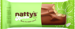 Изображение товара Батончик NATTYS&GO! Sunny, халва в молочном шоколаде, 45г