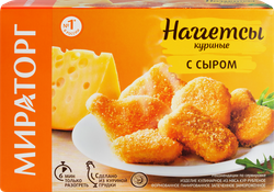 Изображение товара Наггетсы МИРАТОРГ Куриные с сыром, 250г