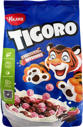 Изображение товара Готовый завтрак TIGORO Шарики Шоколадно-клубничные, 200г