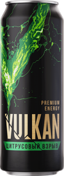 Изображение товара Напиток VULKAN Цитрус, ананас тонизирующий газированный, 0.45л