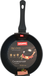 Изображение товара Сковорода HOPPS Chefs Cuisine литая антипригарное покрытие, индукция, 24см, Арт. HC241-CCID