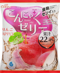 Изображение товара Желе YUKIGUNI AGURI Конняку со вкусом яблока, 6шт, 96г