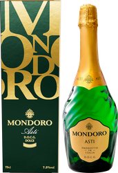 Вино игристое MONDORO Асти Пьемонт белое сладкое, п/у, 0.75л