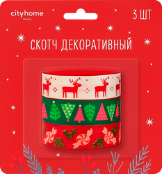 Изображение товара Набор скотчей CITY HOME TRADE декоративные бумажные, Арт. DTP3, 3шт