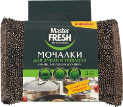Изображение товара Мочалки для посуды MASTER FRESH для эмали и тефлона, 2шт
