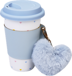 Изображение товара Кружка HOMECLUB To go с брелком, фарфор, 400мл, Арт. KL8-5