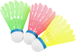Изображение товара Набор воланов для бадминтона ACTIWELL нейлон (имитация пера), Арт. MUGFSP05-1, 3шт