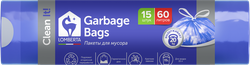 Изображение товара Пакеты для мусора LOMBERTA с затяжкой, 60л, 15шт