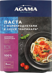 Изображение товара Паста AGAMA с морепродуктами в соусе Маринара, 250г
