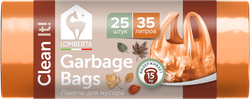 Изображение товара Пакеты для мусора LOMBERTA с ручками (тип майка), 35л, 25шт