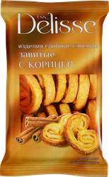 Изображение товара Изделия сдобные слоеные DELISSE завитые с корицей, 180г