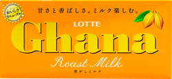 Изображение товара Шоколад LOTTE Ghana топленое молоко, 50г