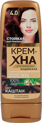 Изображение товара Крем-хна для волос ФИТОКОСМЕТИК Индийская Professional 4.0 Каштан, 140мл