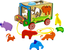 Изображение товара Каталка-конструктор ALATOYS Животные, 24,5х13,5х13,5см