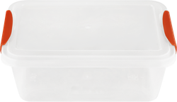 Изображение товара Контейнер для продуктов PLAST TEAM Helsinki, с защелками, прямоугольный, натуральный, 1л, Арт. PT5012/ЛНАТ-16