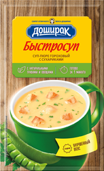 Изображение товара Суп-пюре DOSHIRAK Гороховый, с сухариками, 17г