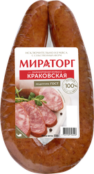 Изображение товара Колбаса полукопченая МИРАТОРГ Краковская, 330г
