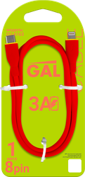Изображение товара Кабель GAL CU-6163 Type-C – 8 pin, 3А, силикон, 1м