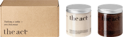 Изображение товара Набор скрабов THE ACT Кокос+шоколад для ухода за кожей