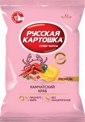 Изображение товара Чипсы картофельные РУССКАЯ КАРТОШКА со вкусом камчатского краба, 230г