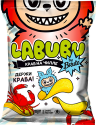 Изображение товара Чипсы картофельные BRUTO Labubu Краб на чилле, 75г