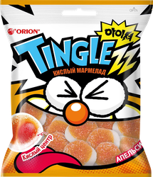 Изображение товара Мармелад жевательный ORION Tingle со вкусом апельсина, 75г