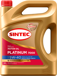Изображение товара Масло моторное SINTEC Platinum 7000 5W-40 C3 SP, 4л