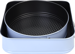 Изображение товара Набор форм для выпечки HOMECLUB Сияние весны, разъемные, круглая 24см, квадратная 26см, антипригарное покрытие, Арт. RG-CF8