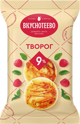 Изображение товара Творог ВКУСНОТЕЕВО 9%, без змж, 350г