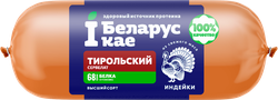 Изображение товара Колбаса копчено-вареная IБЕЛАРУСКАЕ Сервелат Тирольский из индейки, 400г