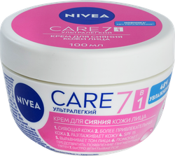 Изображение товара Крем для лица NIVEA 7в1 Care ультралегкий для сияния кожи лица SPF15, 100мл
