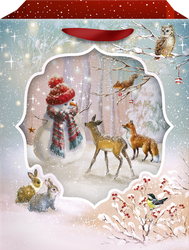 Изображение товара Пакет подарочный АРТ ДИЗАЙН AB Новогодний, премиум с окошком, 26х32см